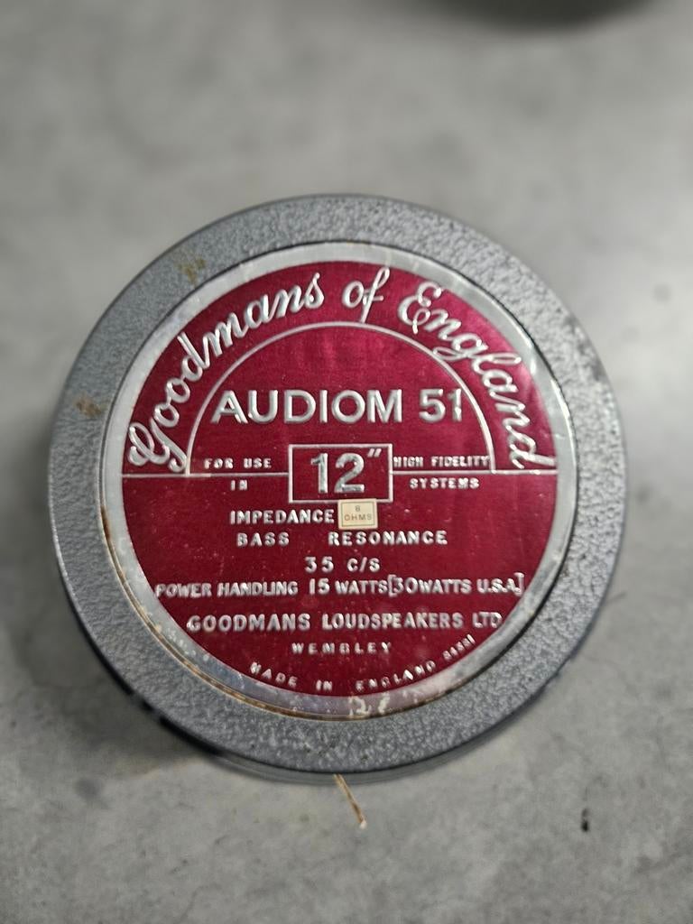 Goodmans Audiom 51, 8 ohms, Ophalen of Verzenden, Minder dan 60 watt, Front, Rear of Stereo speakers, Overige merken