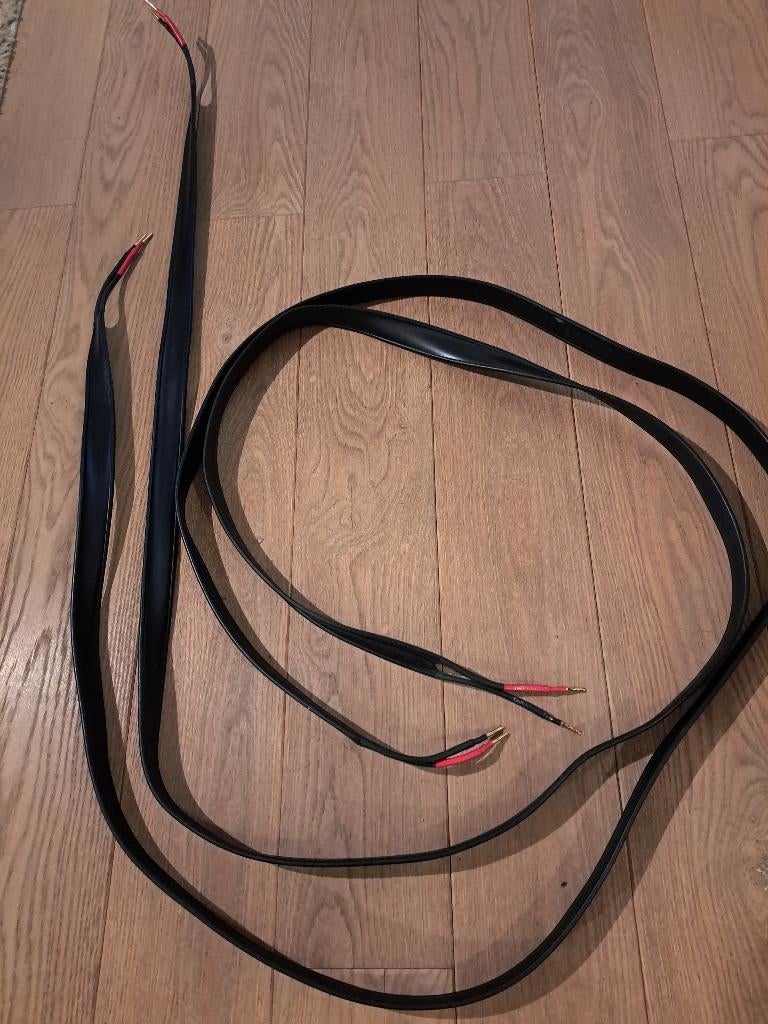 Tellurium Q Ultra Black luidsprekerkabels 2 x 3m, Audio, Tv en Foto, Audiokabels en Televisiekabels, Ophalen, Zo goed als nieuw
