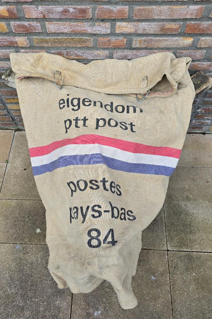 Vintage ptt post postzak. 104 X 68 cm, Ophalen of Verzenden, Gebruikt, Overige typen