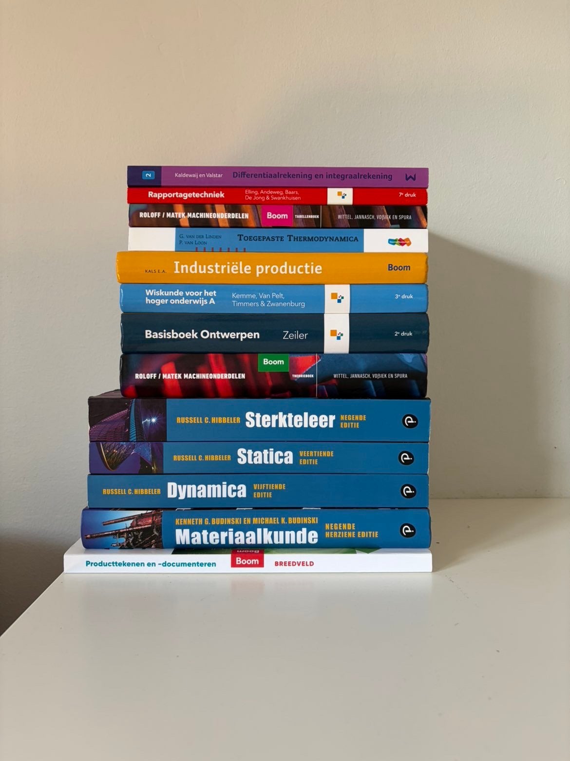 Complete set studieboeken HBO Werktuigbouwkunde (Nieuw 808, Ophalen, Zo goed als nieuw