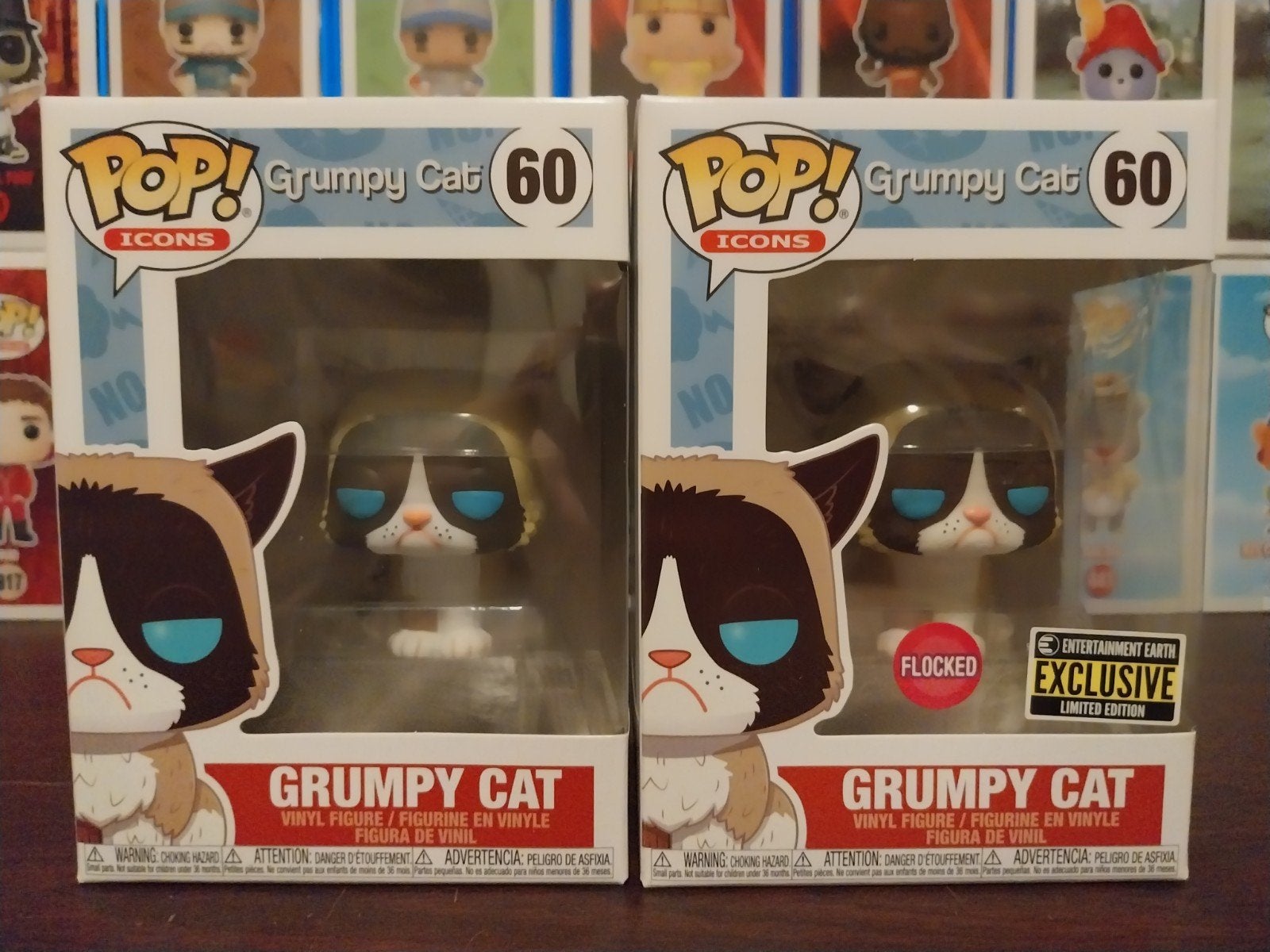 Funko Pop Icons #60 Grumpy Cat + Flocked EE Exclusive, Ophalen of Verzenden, Nieuw