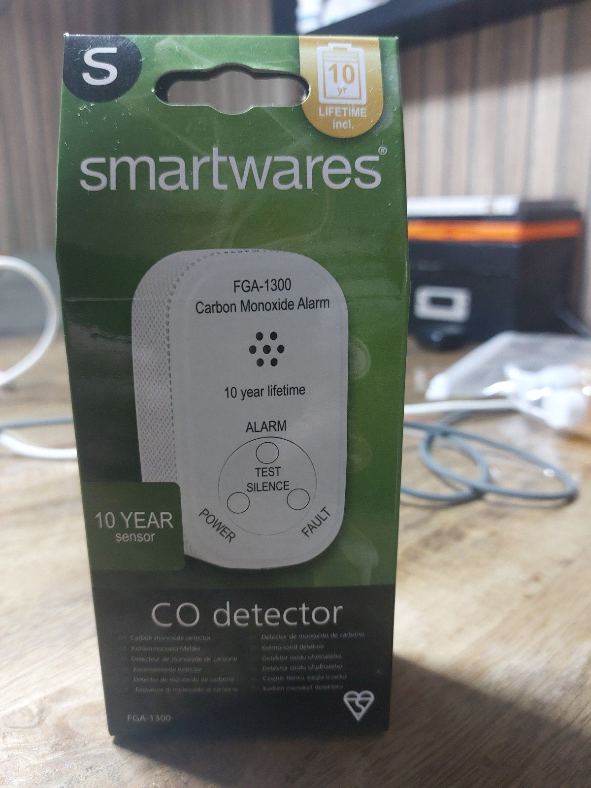 Smartwares FGA-1300 CO Detector - Nieuw in doos, Ophalen of Verzenden, Nieuw, Detector, Sensor of Melder, Rook