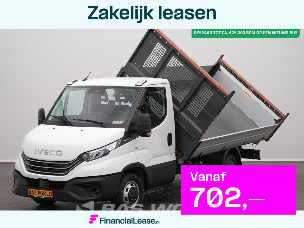 Iveco Daily 35C21 3.0L Automaat Driezijdige Kipper 210PK 3,5, Automaat, Stof, Euro 6, 4 cilinders
