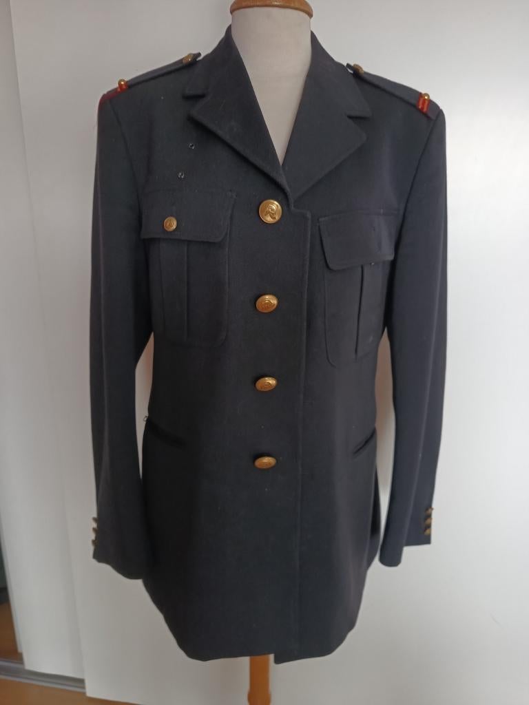 Brandweer jas zwart maAt 50 nieuwstaat, Verzamelen, Militaria | Algemeen, Ophalen of Verzenden, Nederland, Kleding of Schoenen