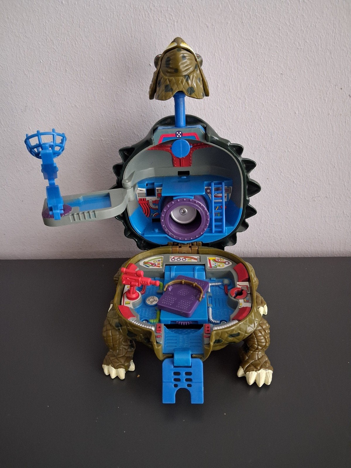 Vintage TMNT Schildpad Speelset met Shredder Figuur, Ophalen of Verzenden