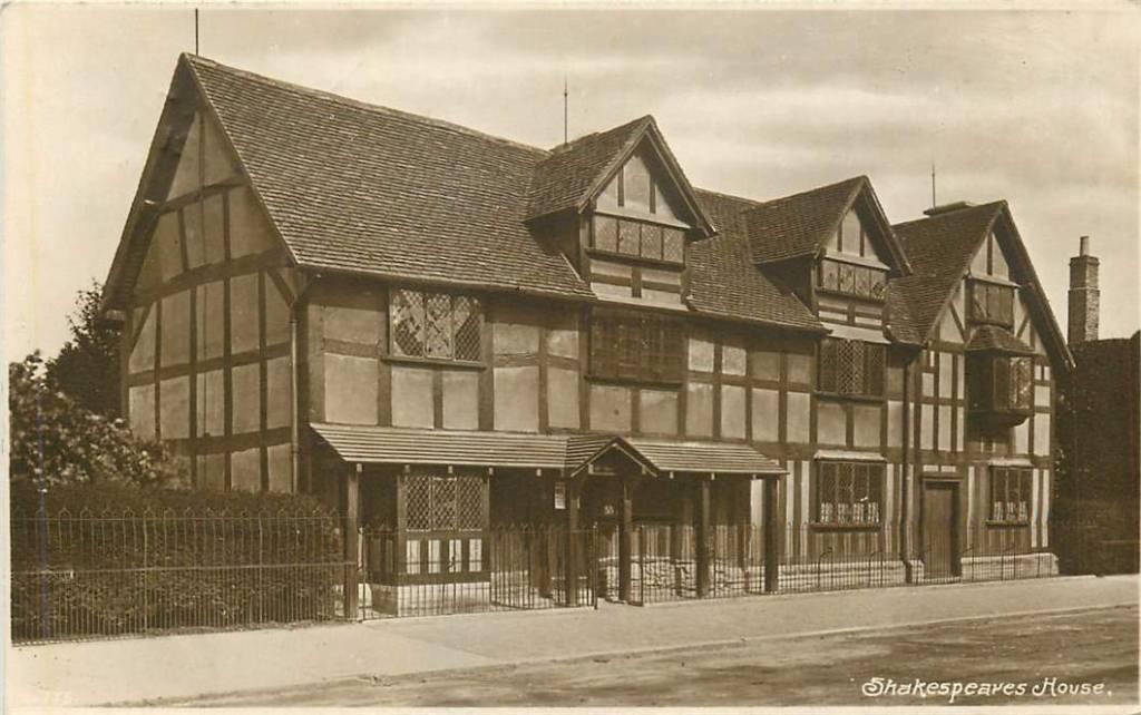381-412-003 Stratford-on-Avon Shakespeare's house, Verzenden, Voor 1920, Engeland