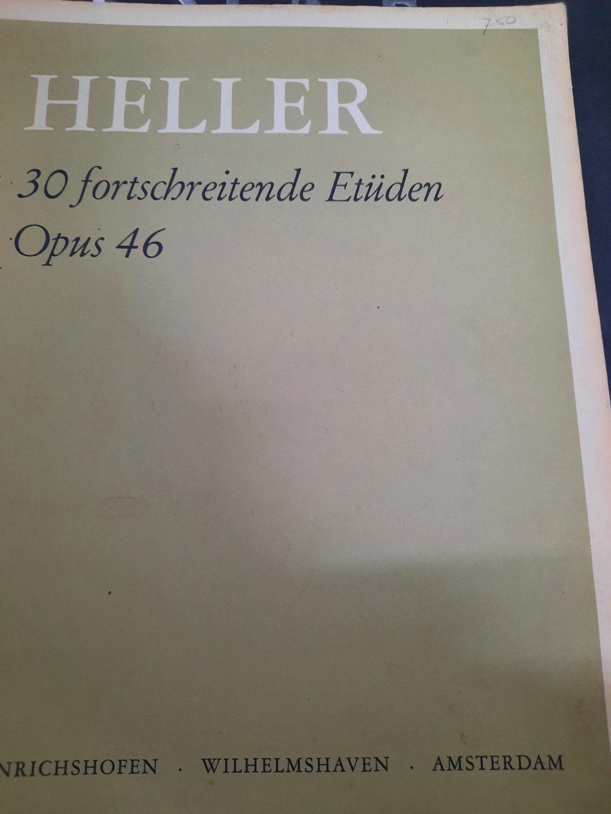 Stephen Heller: 30 fortschreitende Etüden Opus 46, Ophalen of Verzenden, Gebruikt, Artiest of Componist, Klassiek