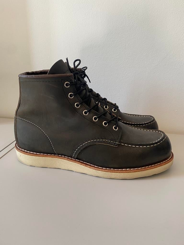 Red Wing 8890 6inch moc toe Charcoal US11D/44, Zwart, Boots, Ophalen of Verzenden, Zo goed als nieuw