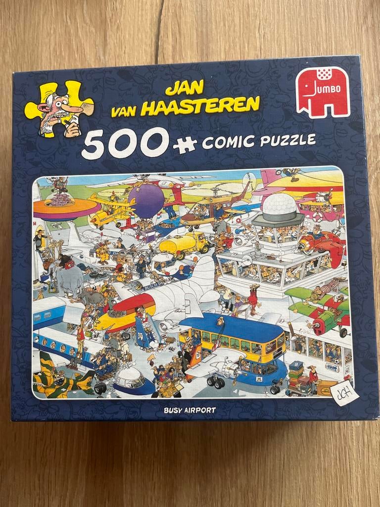 Jan van Haasteren - Busy Airport 500 stukjes, Hobby en Vrije tijd, Ophalen, 500 t/m 1500 stukjes, Zo goed als nieuw, Legpuzzel