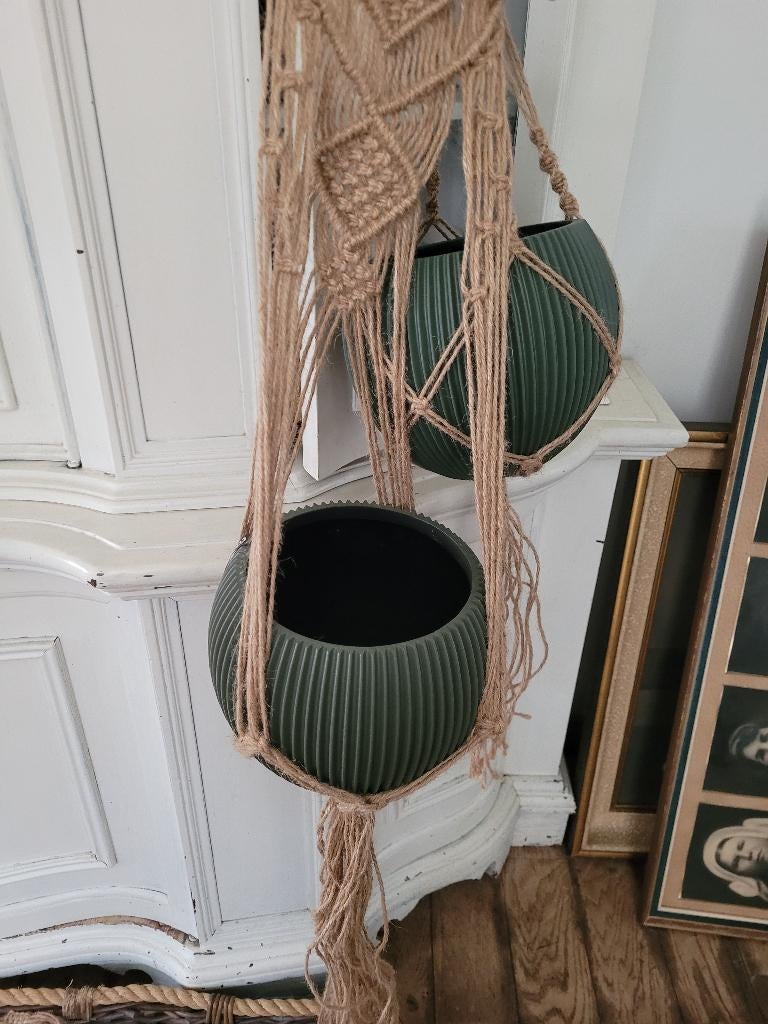 Nieuwe macramé planten hanger, Heikant 21 Kaatsheuvel, Belle Vieille Brocante, Nieuw, Ophalen of Verzenden