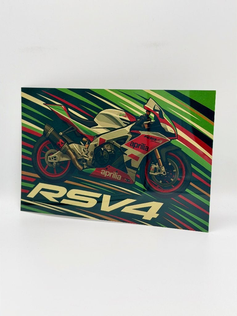 Aprilia RSV4 bord | 20x30cm | nieuw, Verzenden, Nieuw, Reclamebord