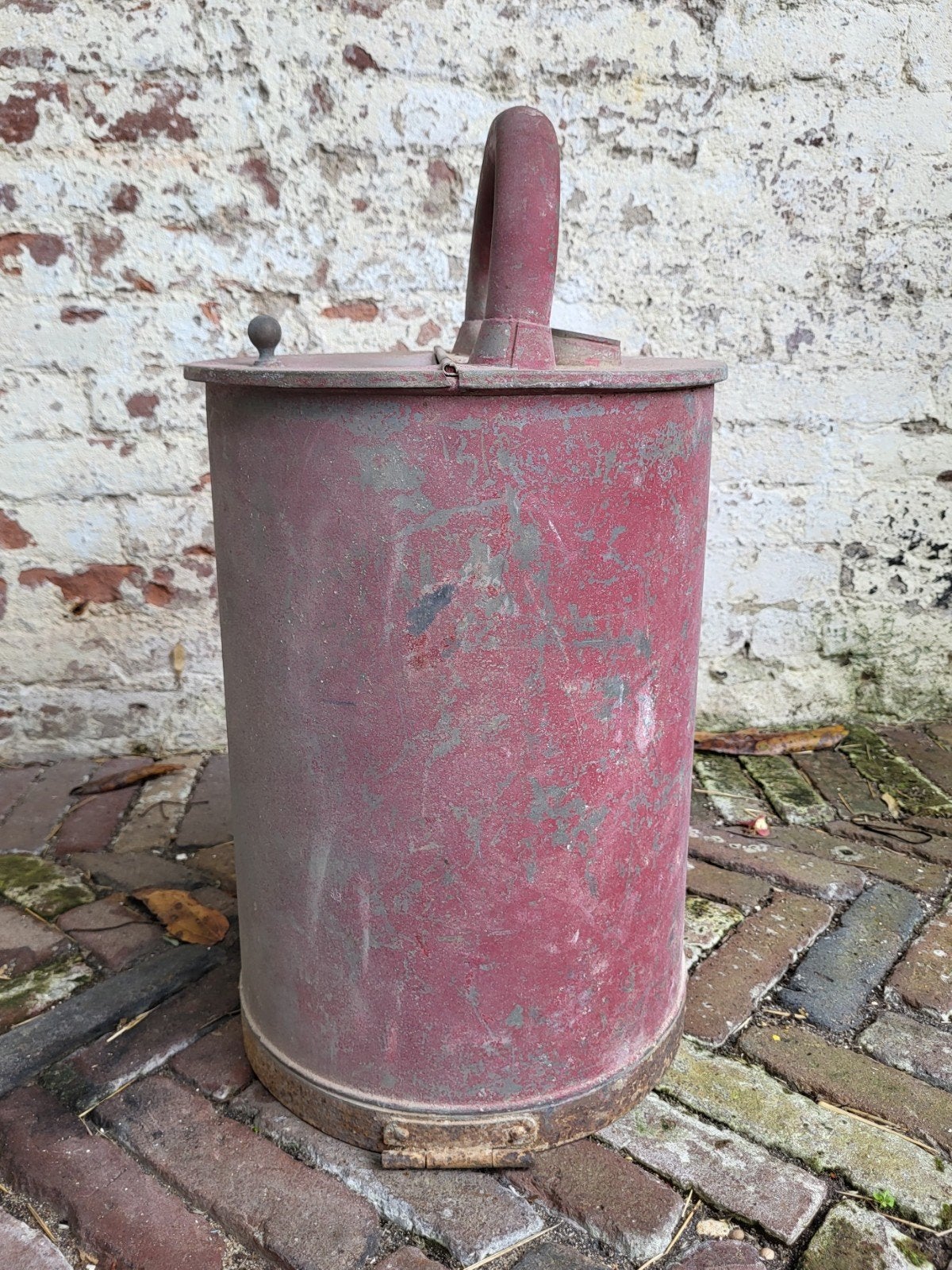 brocante/ industriële Franse zinken ton/ vat/ allegonda, Ophalen of Verzenden