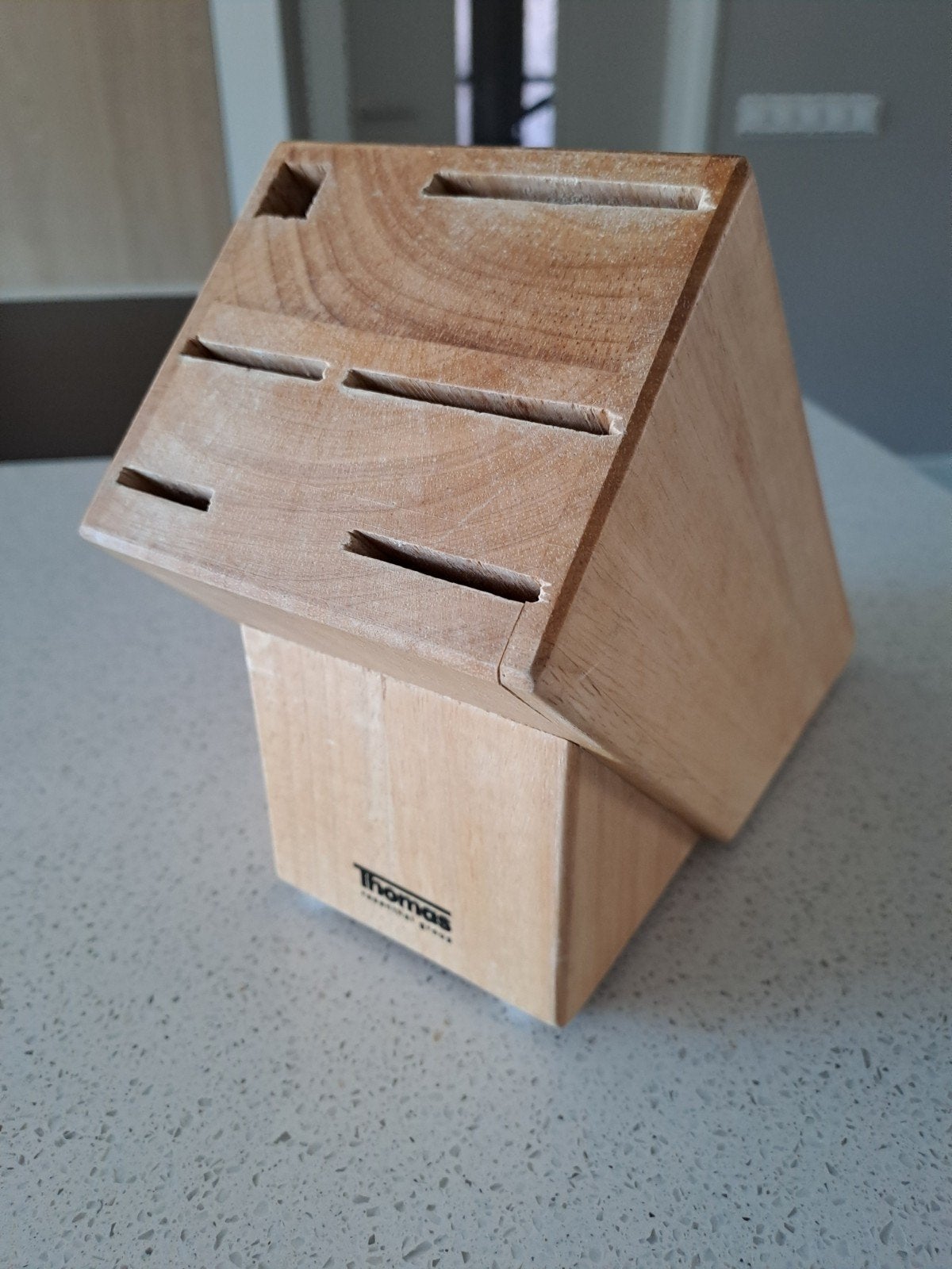 Houten messenblok van Thomas, Huis en Inrichting, Ophalen, Hout, Overige typen, Gebruikt