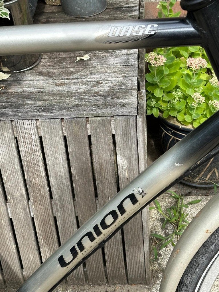 Gebruikter Union Oase fiets - Zwart/Zilver met Versnellingen, Fietsen en Brommers, Gebruikt, Versnellingen, 57 tot 61 cm, Trommelrem