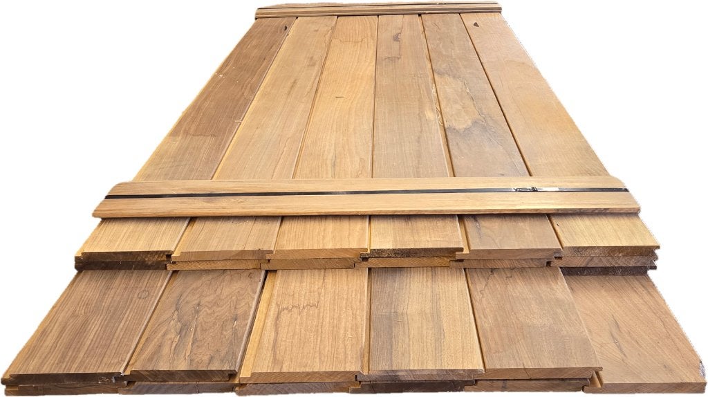10.9 m2 Halfhoutse velling delen - hardhout - nr: HP138, Ophalen, Planken, Nieuw, Hardhout