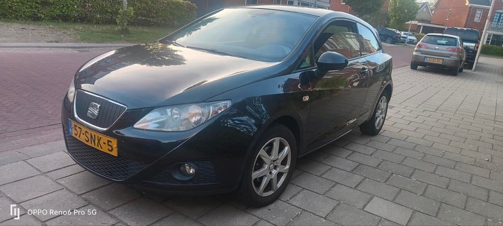 Seat Ibiza 1.2 TDI 55KW Ecomotive 2011 Zwart, Auto's, Seat, Voorwielaandrijving, 74 pk, 1199 cc, 96 €/maand