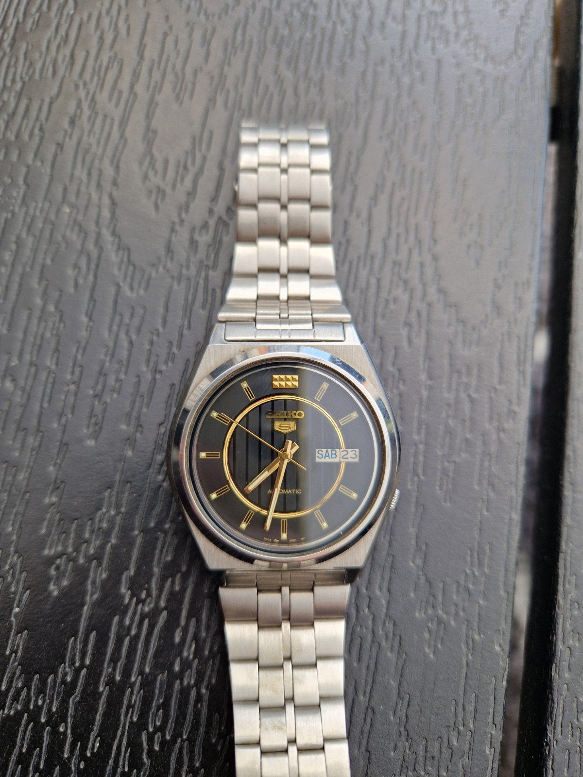 Vintage Seiko 5 Automatic Horloge - Staal, Sieraden, Tassen en Uiterlijk, Horloges | Heren, Ophalen of Verzenden