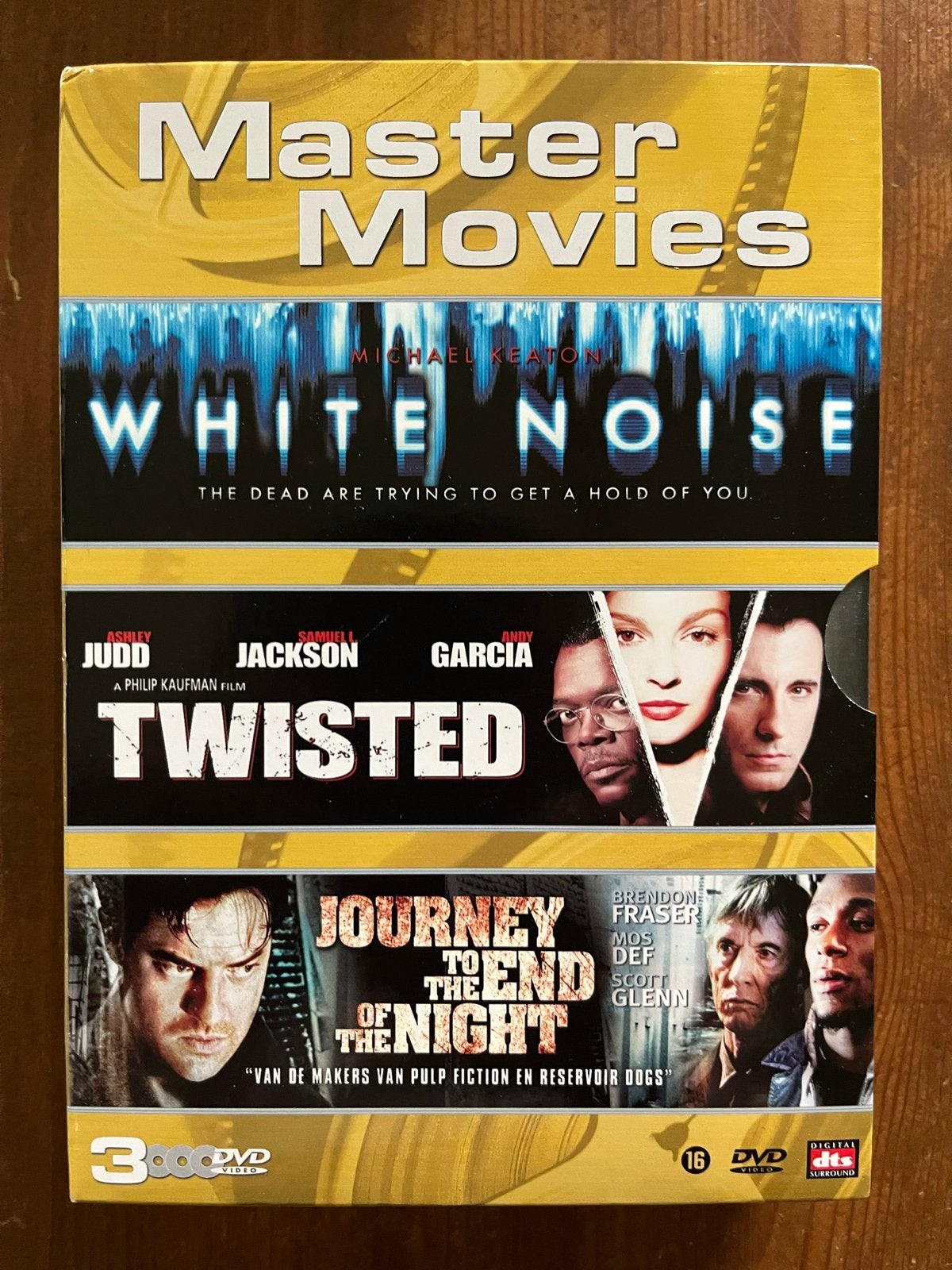 Master Movies DVD Boxset: White Noise, Twisted, Journey, Cd's en Dvd's, Dvd's | Thrillers en Misdaad, Gebruikt, Actiethriller