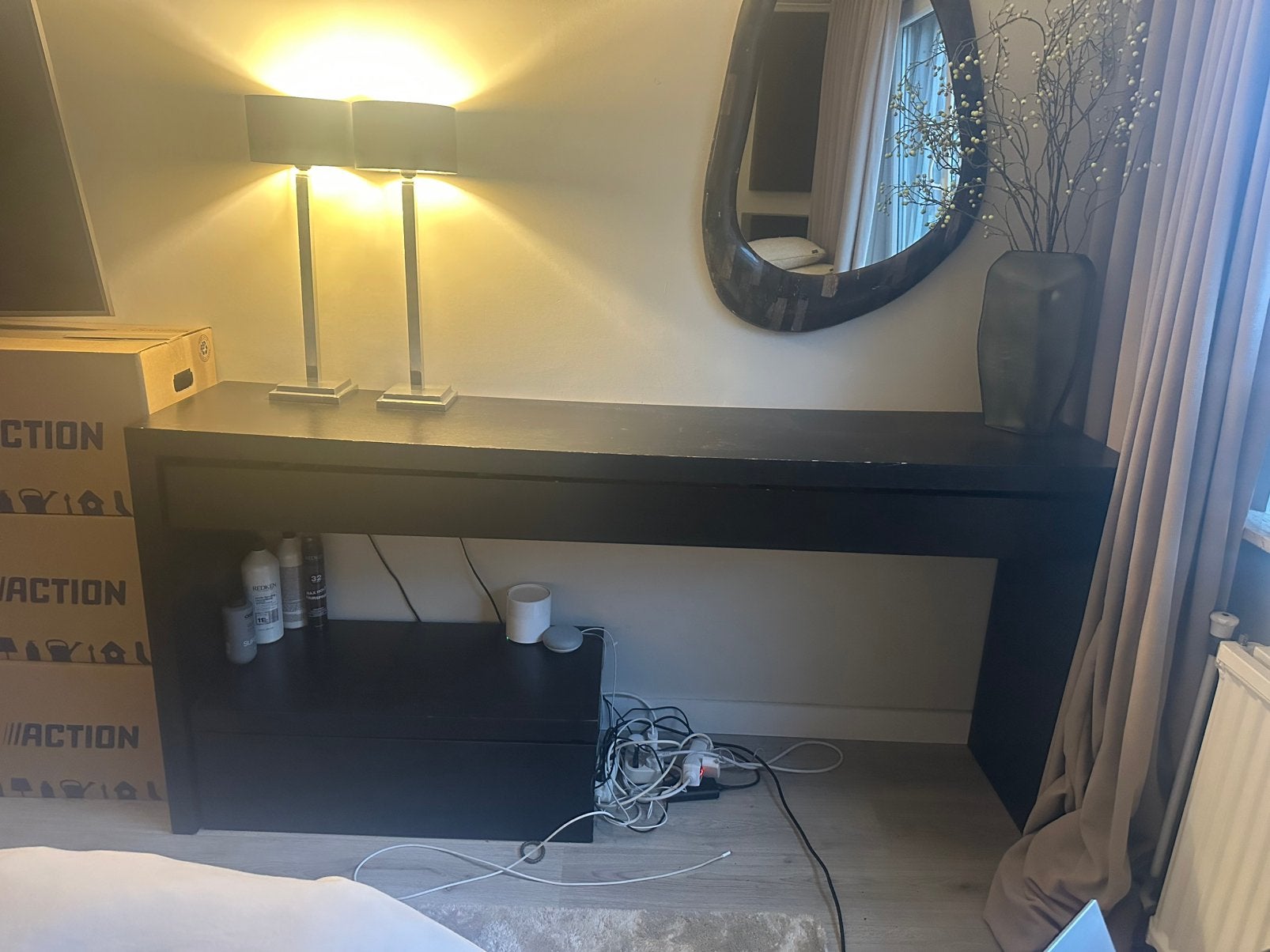Ikea malm makeup ladekast met opberger, Ophalen, Zo goed als nieuw, 25 tot 50 cm, 150 tot 200 cm
