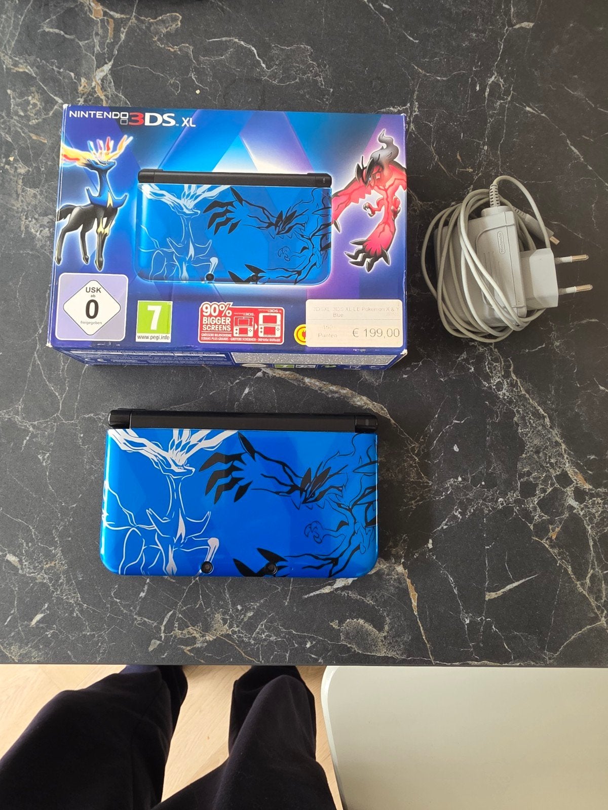 Nintendo 3DS XL Pokémon Editie met games (CIB), Ophalen, Met games, Blauw, 3DS XL