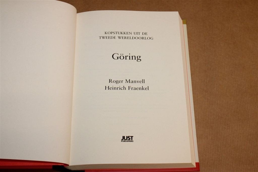 Göring — Nazi-Biografie 1893-1946, Kopstukken WOII Deel 3, Boeken, Oorlog en Militair, Ophalen of Verzenden, Tweede Wereldoorlog