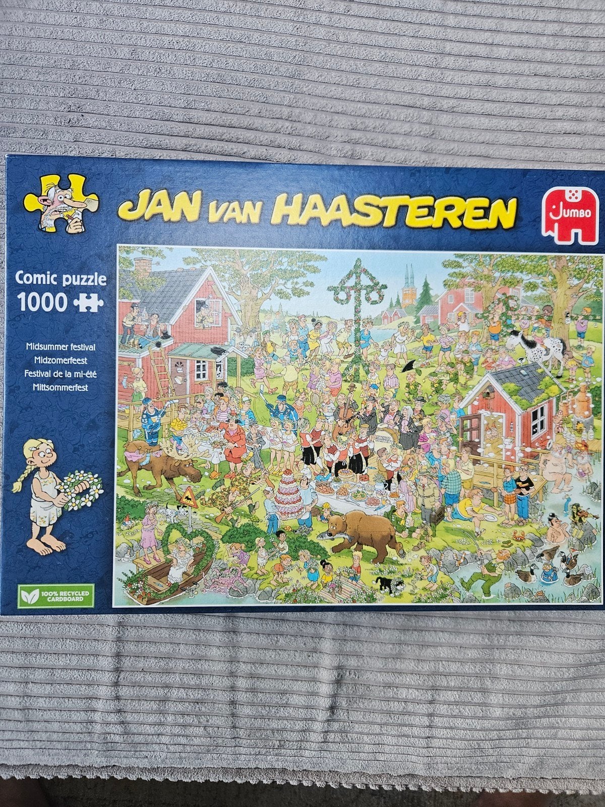 Jan Haasteren Comic Puzzel - Midsommer Festival 1000 stuk, Ophalen of Verzenden, 500 t/m 1500 stukjes, Zo goed als nieuw, Legpuzzel