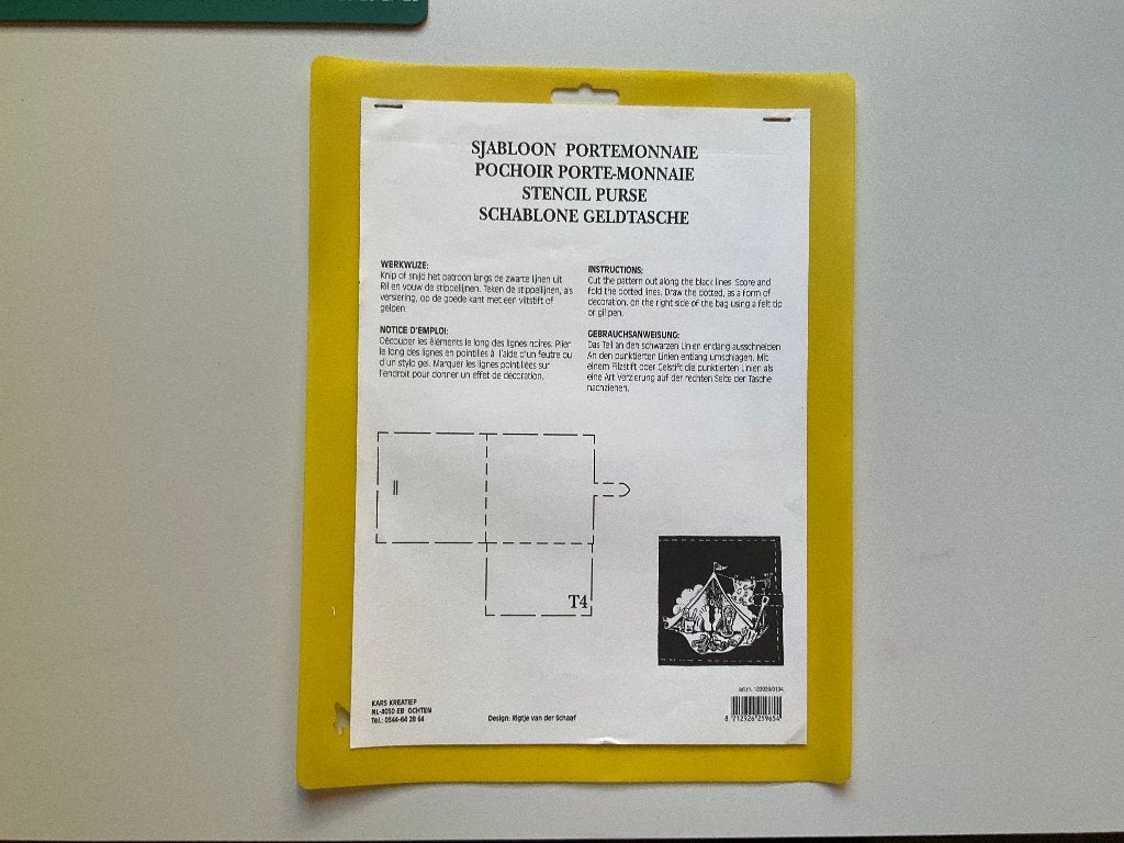 kaarten maken : sjabloon ; porte monnaie, Ophalen of Verzenden, Nieuw, Overige thema's, Pons of Mal