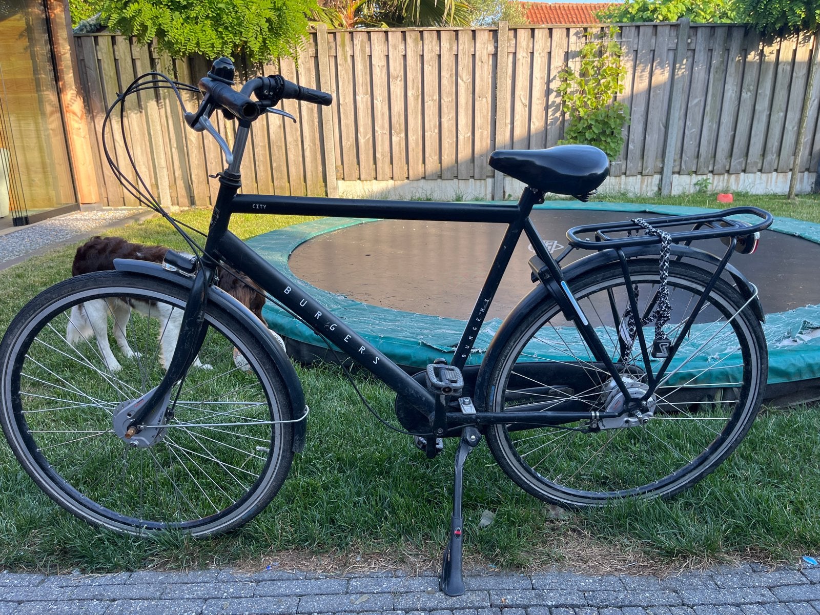 Burgers City Fiets - Zwart, Gebruikt, Fietsen en Brommers, Fietsen | Heren | Herenfietsen, Overige merken, Gebruikt, Velgrem, Ophalen of Verzenden