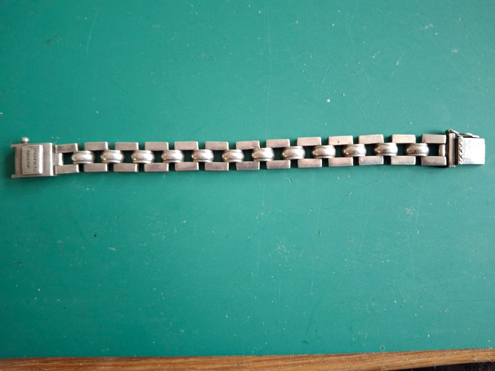 Zilveren Buddha to Buddha armband 17 cm, Ophalen of Verzenden, Gebruikt, Zilver, Zilver