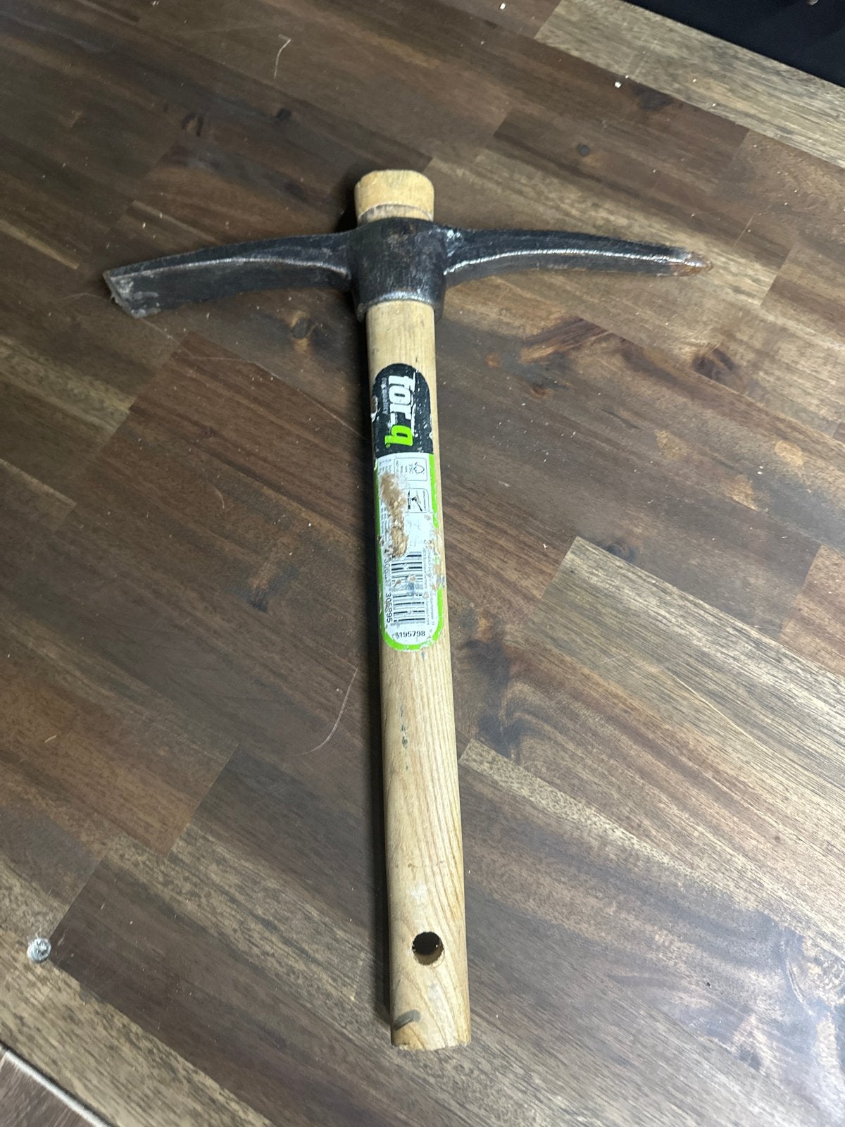 Gebruikte pikhouweel met houten steel, Ophalen of Verzenden, Gebruikt, Overige typen