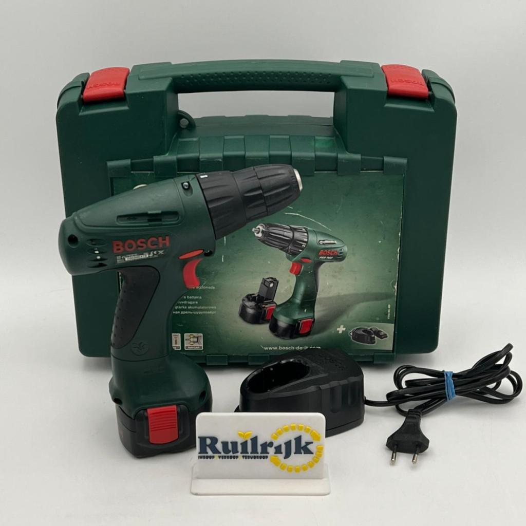 Bosch 9.6v Acuuboormachine PSR 960 complete set in koffer, Doe-het-zelf en Verbouw, Gereedschap | Boormachines, Ruilrijk, Zo goed als nieuw