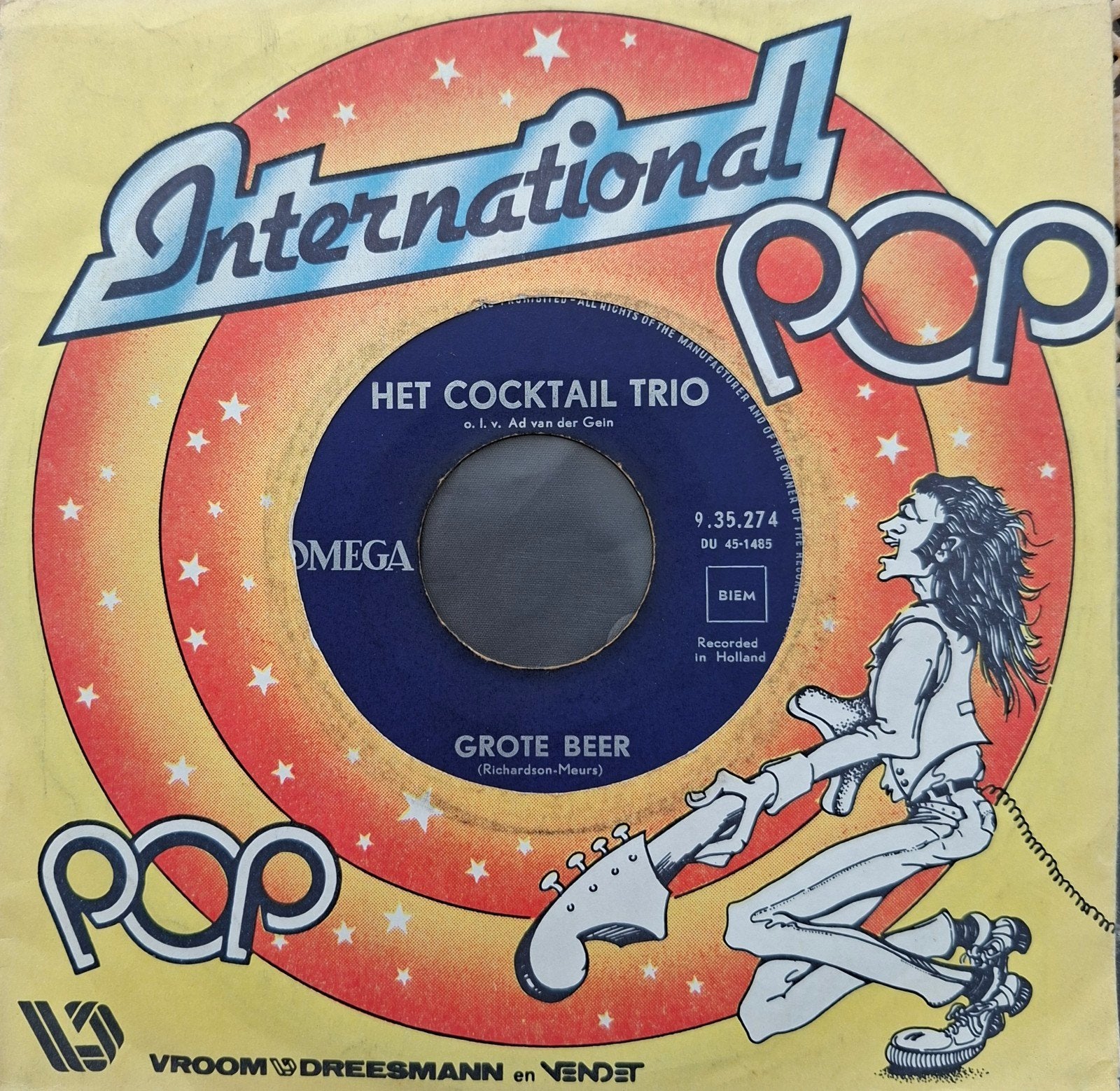 Het Cocktail Trio - Grote beer (1960), Cd's en Dvd's, Vinyl Singles, 7 inch, Ophalen of Verzenden, Zo goed als nieuw, Overige typen