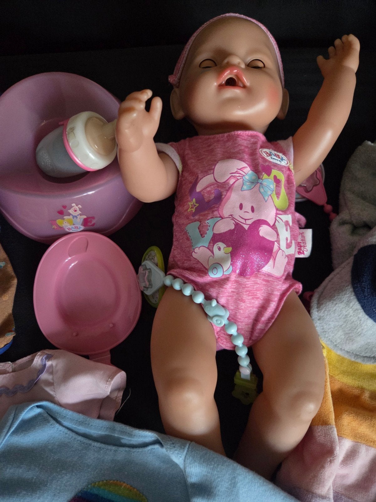 Baby Born pop met accessoires en kleding, Ophalen of Verzenden, Gebruikt, Babypop