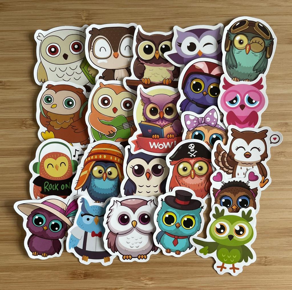 Uiltjes cartoon stickers, Verzenden, Nieuw, Meerdere stickers