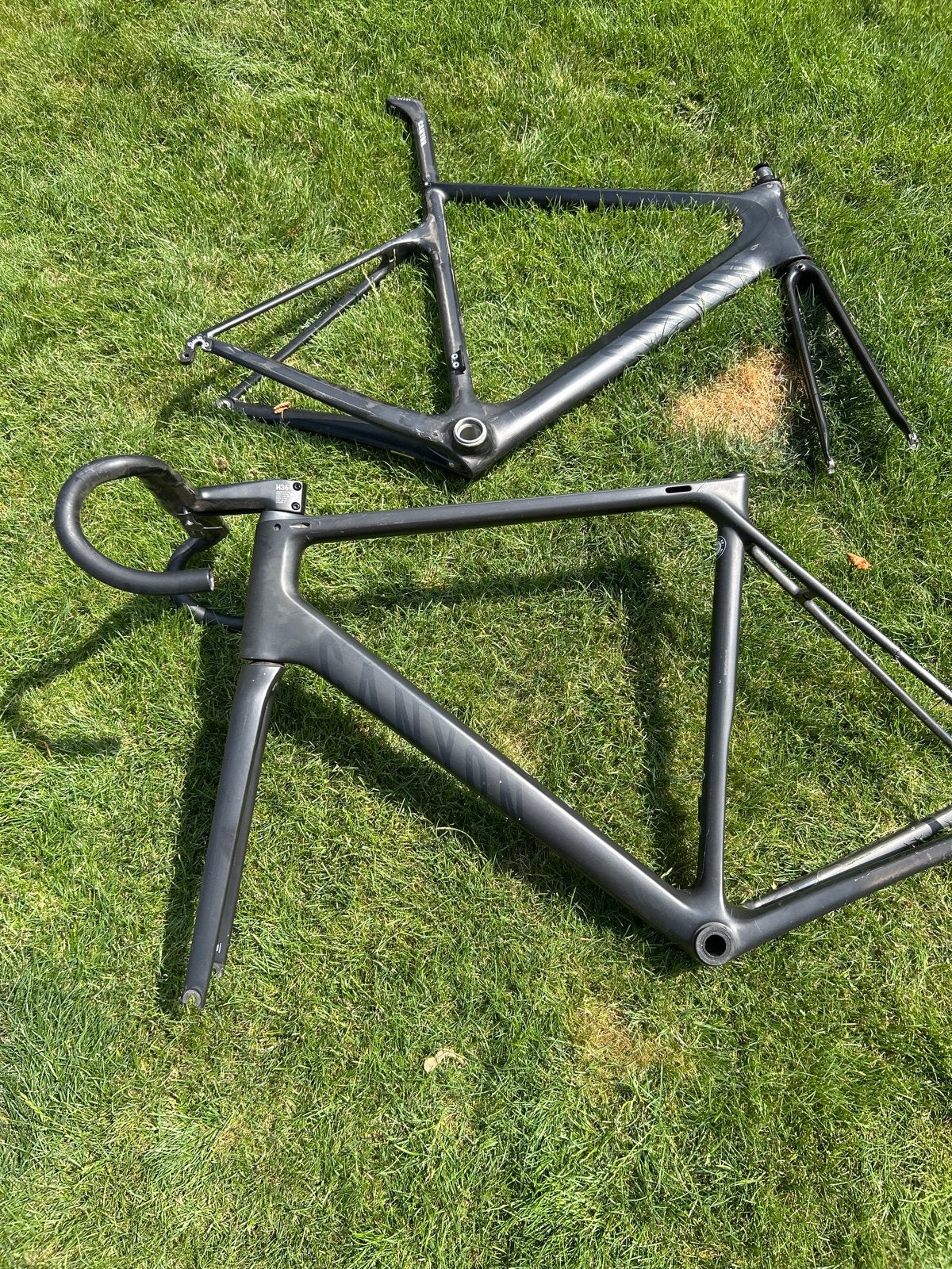 Canyon Aeroad 2012 & Ultimate 2016 frameset (schade), Fietsen en Brommers, Ophalen, Frame, Gebruikt, Racefiets