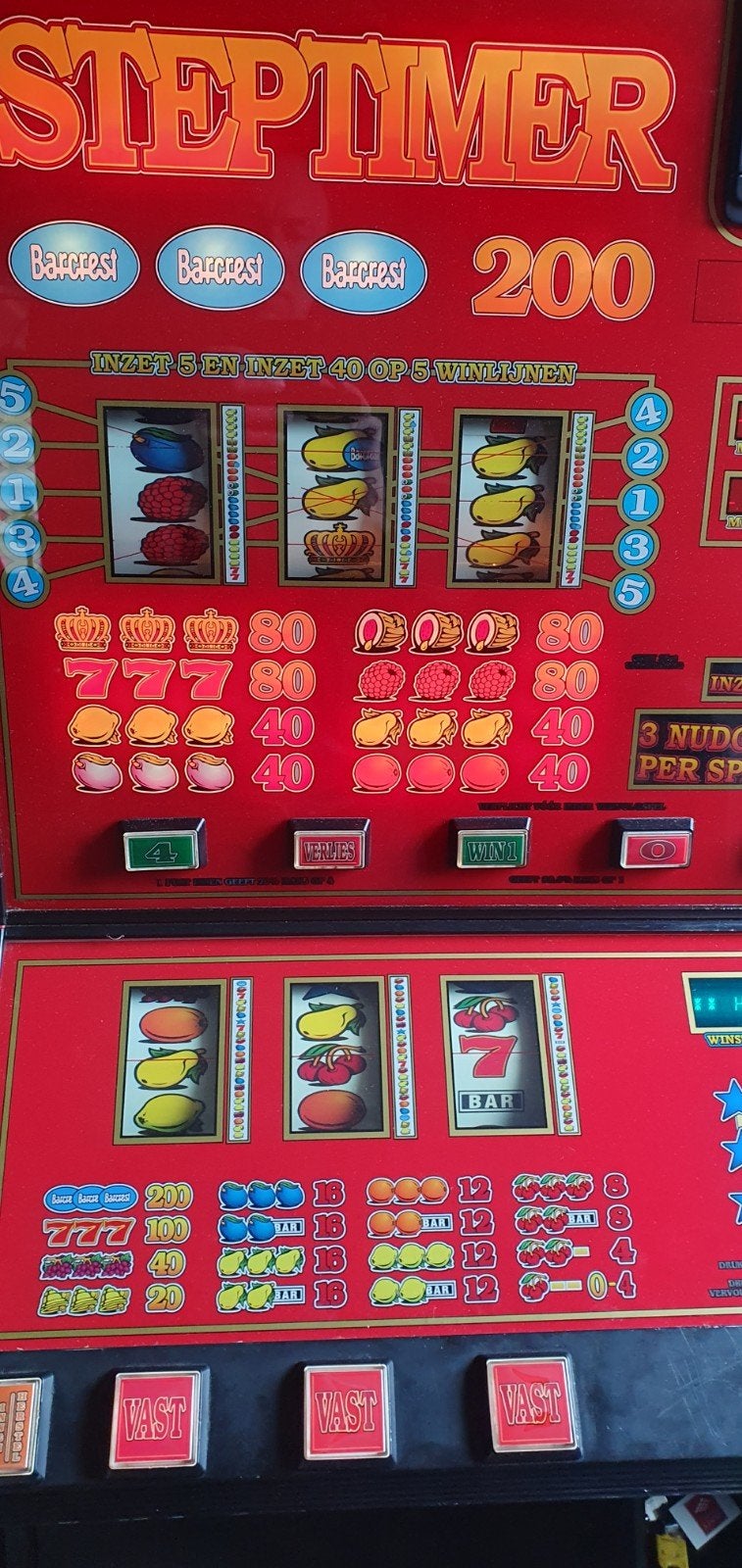 Nette, goedspelende Steptimer halversie!gokkast, Verzamelen, Automaten | Gokkasten en Fruitautomaten, Euro, Ophalen of Verzenden