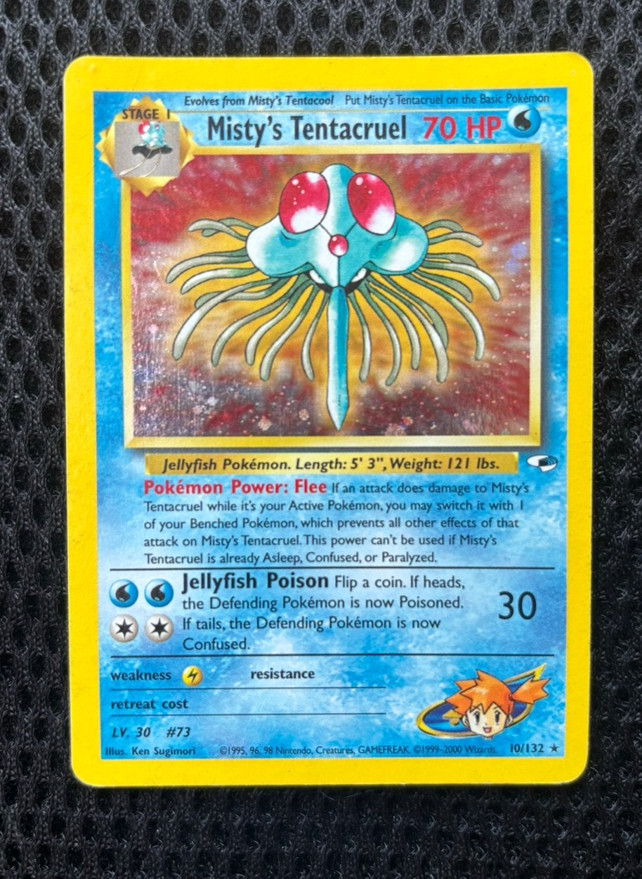 Misty’s Tentacruel, Ophalen of Verzenden, Zo goed als nieuw, Losse kaart, Foil