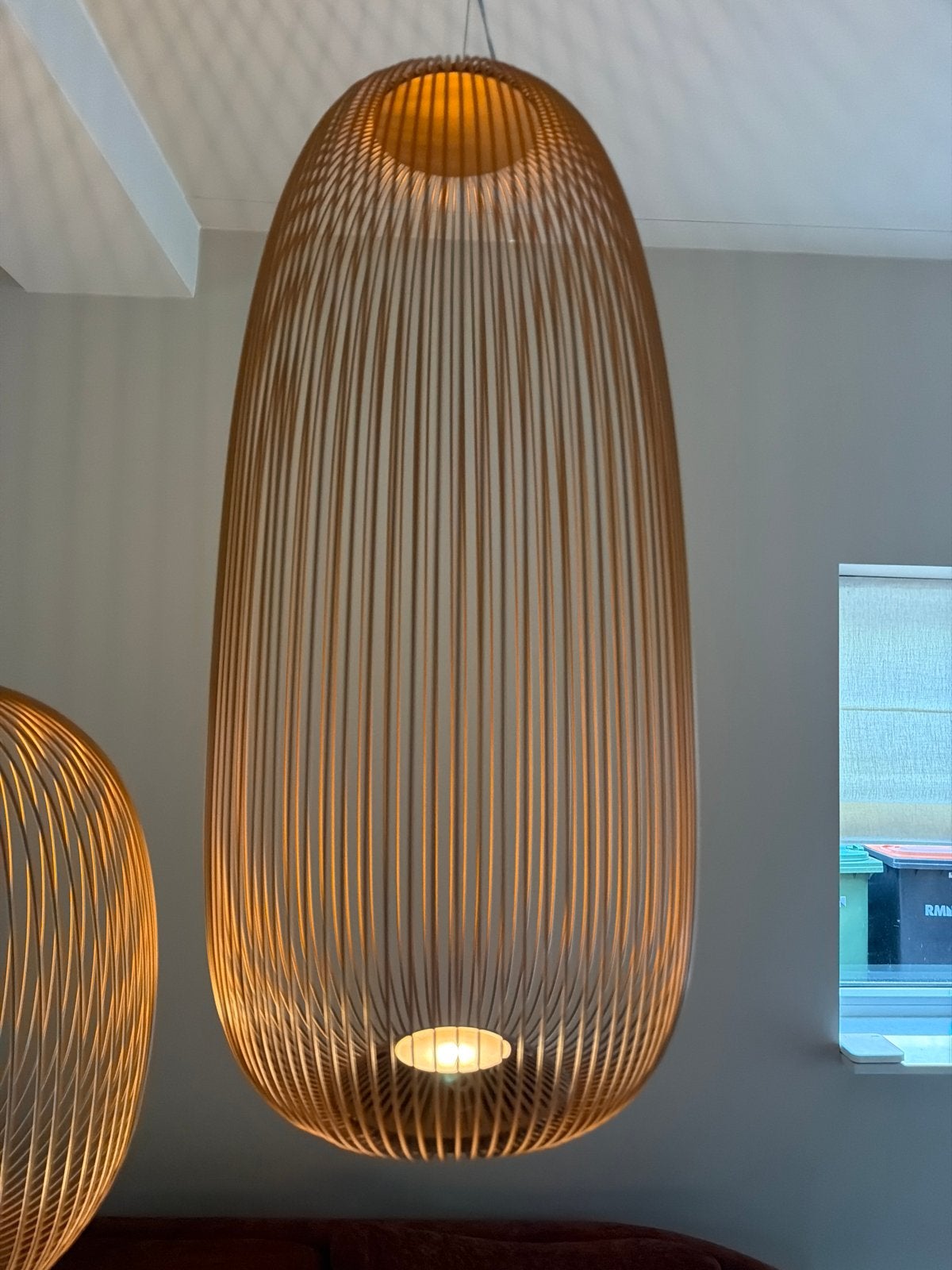 Foscarini Spokes 2 hanglampen - Set van 2, Huis en Inrichting, Ophalen of Verzenden, Zo goed als nieuw, Metaal, Overige fittingen