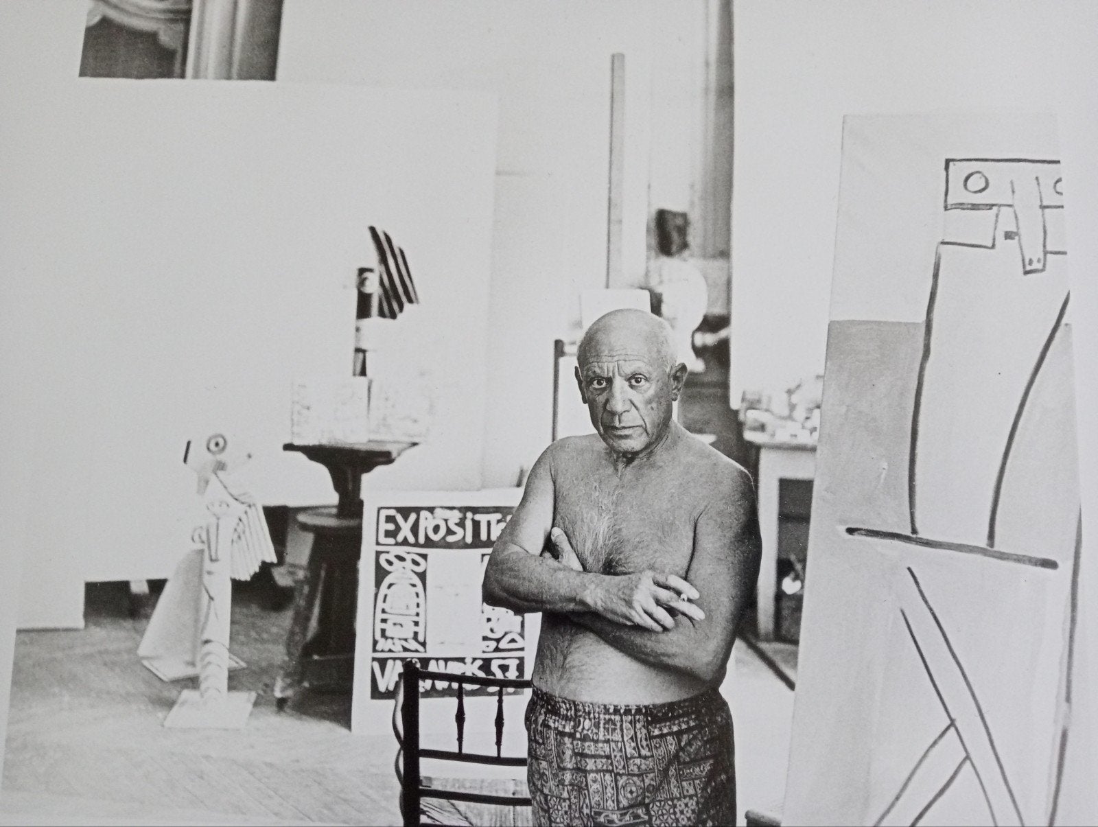 Andre Villers Atelier foto Pablo Picasso, Antiek en Kunst, Ophalen of Verzenden