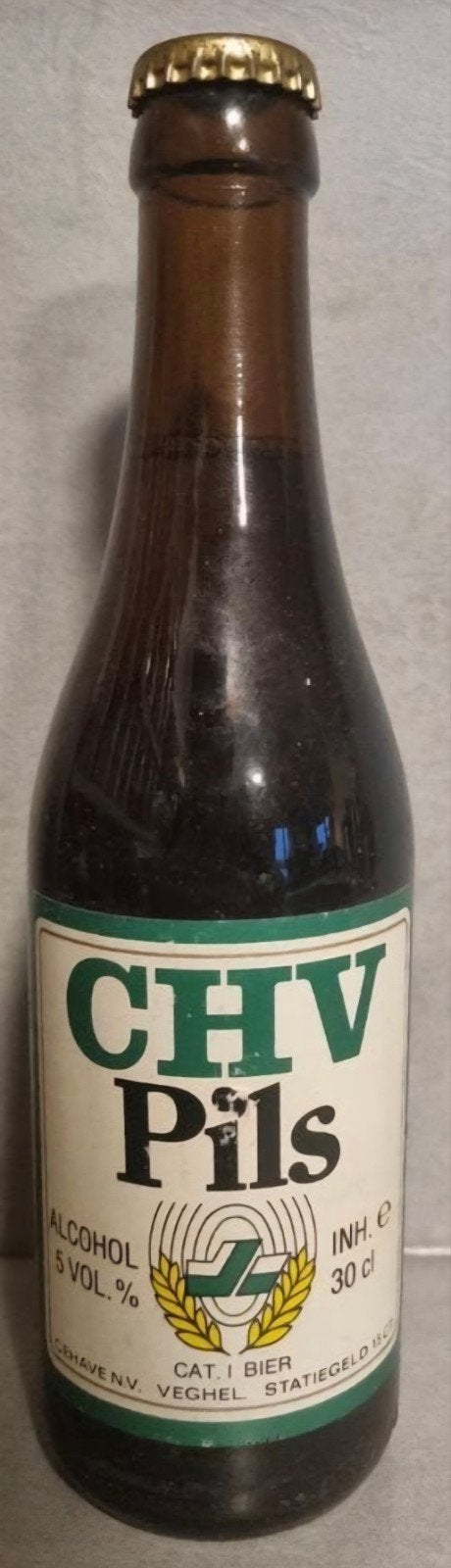 CHV bier - Cehave C.V., Veghel - 30cl - glasjaar '69, Verzamelen, Ophalen of Verzenden, Zo goed als nieuw, Flesje(s), Overige merken