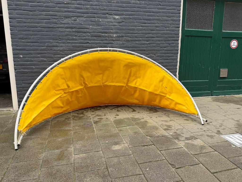14x Windscherm geel, Caravans en Kamperen, Windschermen, Ophalen, Gebruikt