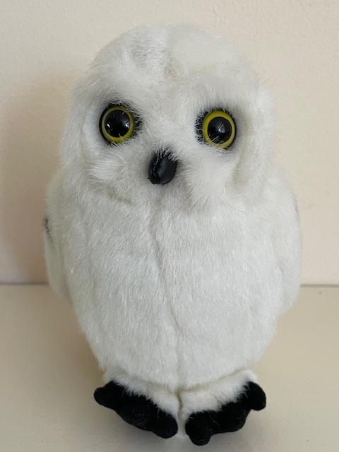 Knuffel Pluche Witte Uil, Harry Potter Uil, Als Nieuw, Kinderen en Baby's, Speelgoed | Knuffels en Pluche, Overige merken, Overige karakters