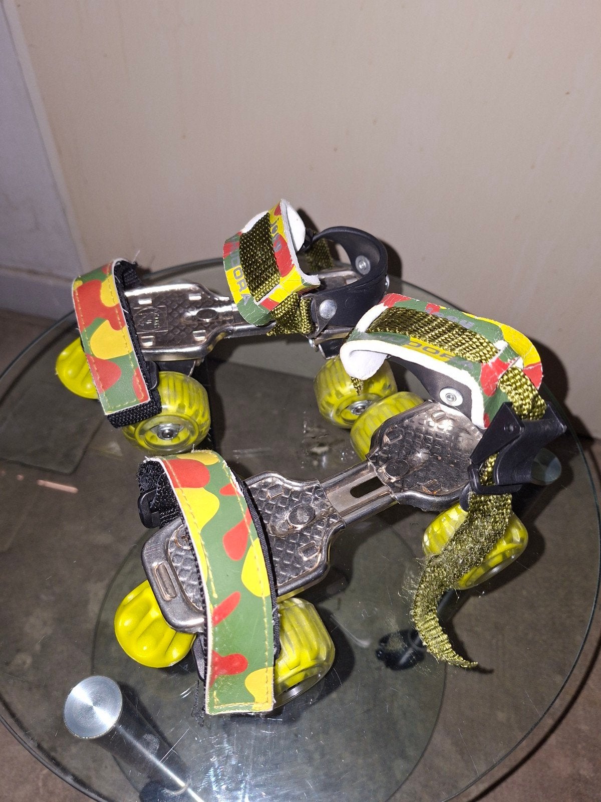 Hudora Cargo Rolschaatsen Camouflage - Verstelbaar, Ophalen, Verstelbaar, Kinderen, Zo goed als nieuw