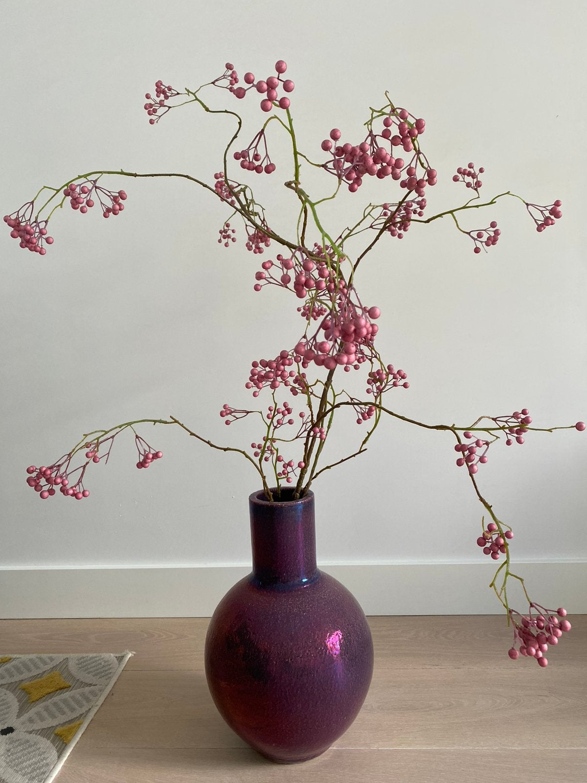 Prachtige roze stenen vaas (zonder tak!) - enkel afhalen, Ophalen, Zo goed als nieuw, 40 cm, Roze