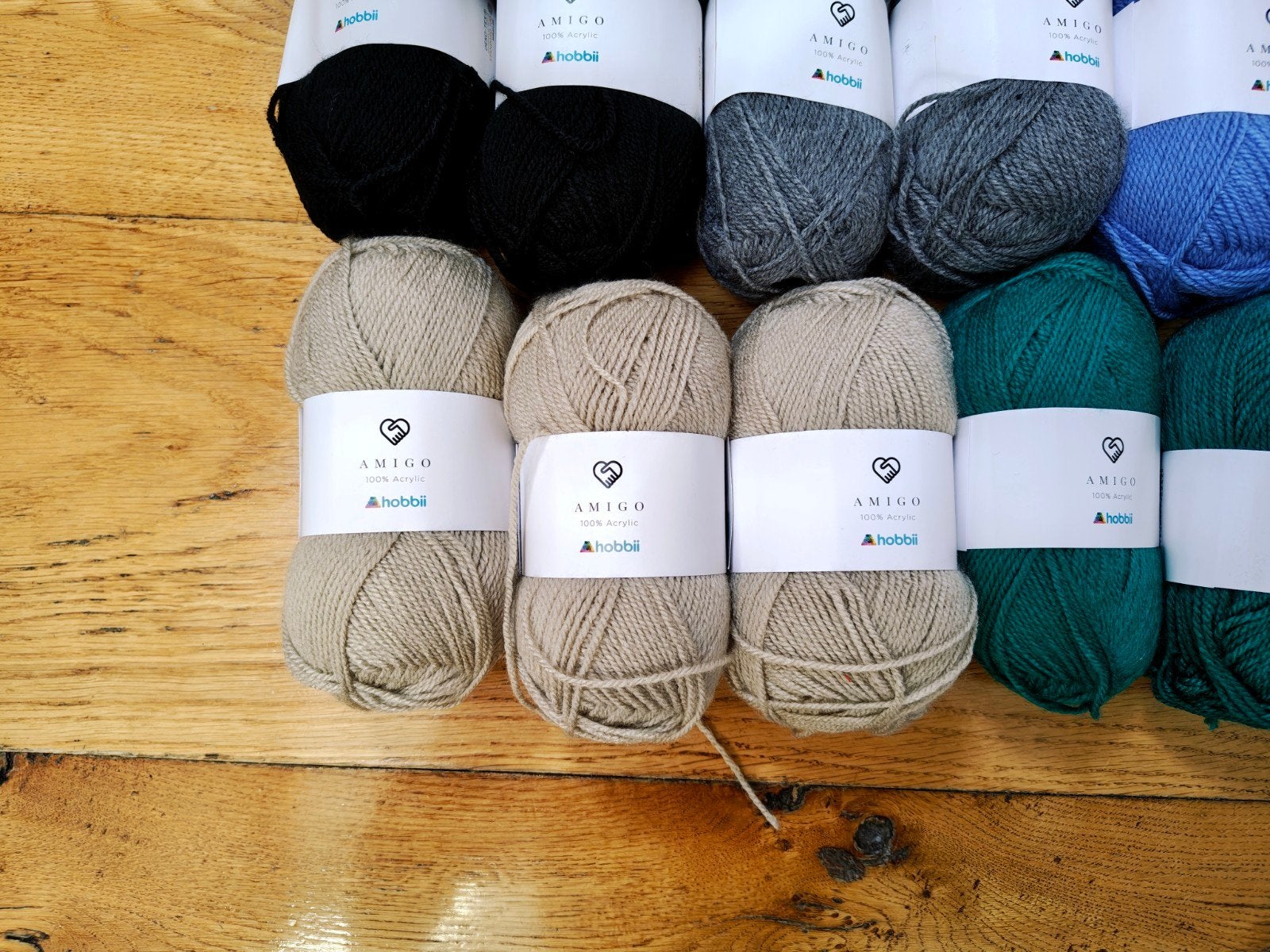 Partij garen en pom pons, Ophalen of Verzenden, Nieuw, Breien of Haken, Wol of Garen