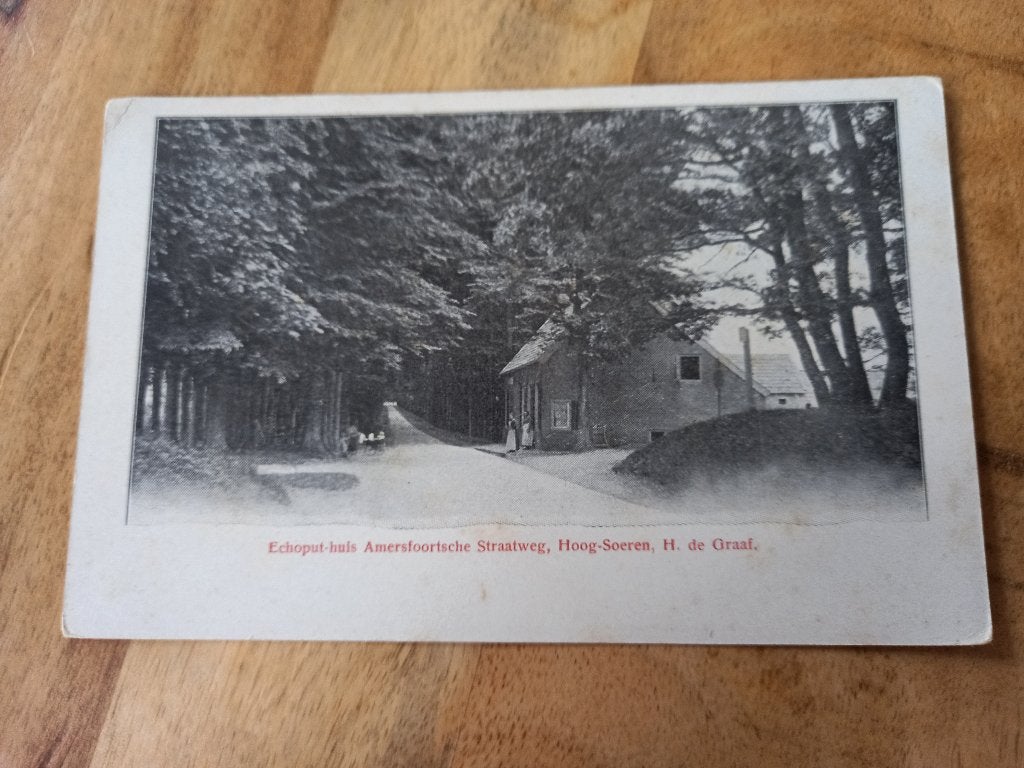 Hoog-Soeren, Echoputhuis Amersfoortsche straatweg, Ophalen of Verzenden, 1940 tot 1960, Ongelopen, Gelderland