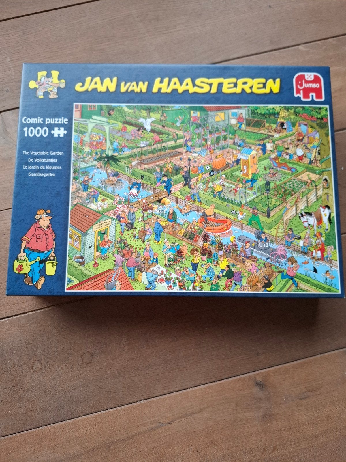Jan van Haasteren Legpuzzel - De Volkstuinen 1000 stukjes, Hobby en Vrije tijd, Ophalen of Verzenden, 500 t/m 1500 stukjes, Zo goed als nieuw