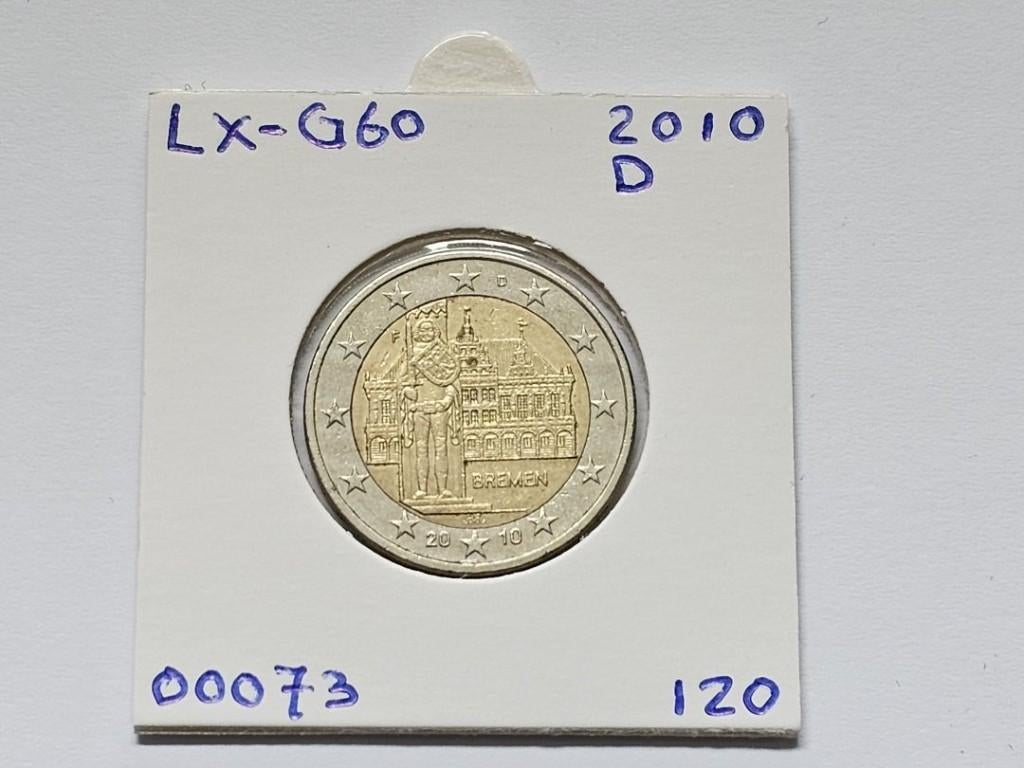 2-euromunt Duitsland (D) F 2010 Herdenking LX-G60, Ophalen of Verzenden, Duitsland, 2 euro, Losse munt