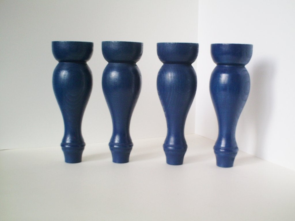 Meubelpootjes 703 - zijdeglans blauw gelakt - NIEUW !!, Ophalen of Verzenden, Nieuw
