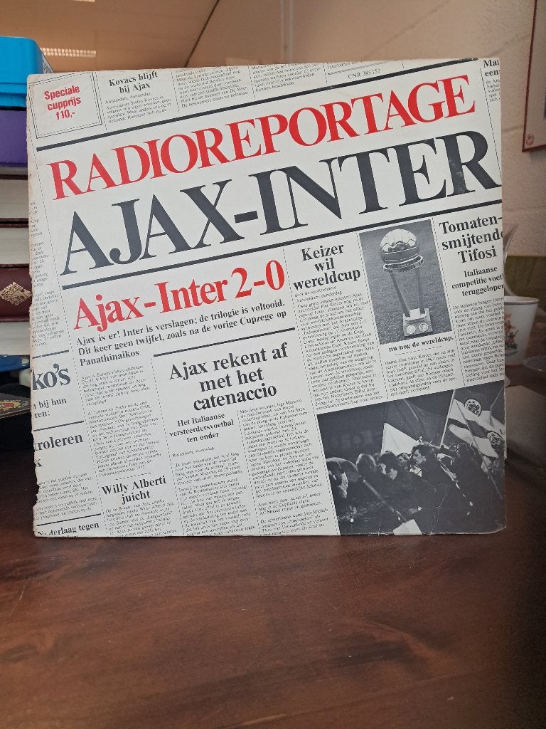 Ajax-Inter radioverslag, Ophalen of Verzenden, Zo goed als nieuw, Ajax
